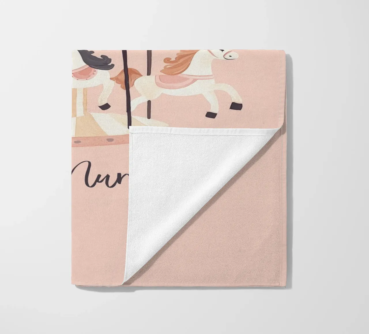 Gepersonaliseerd cadeau, Custom Nursery Art, aangepaste naam afdruk strandhanddoek van Little Lola