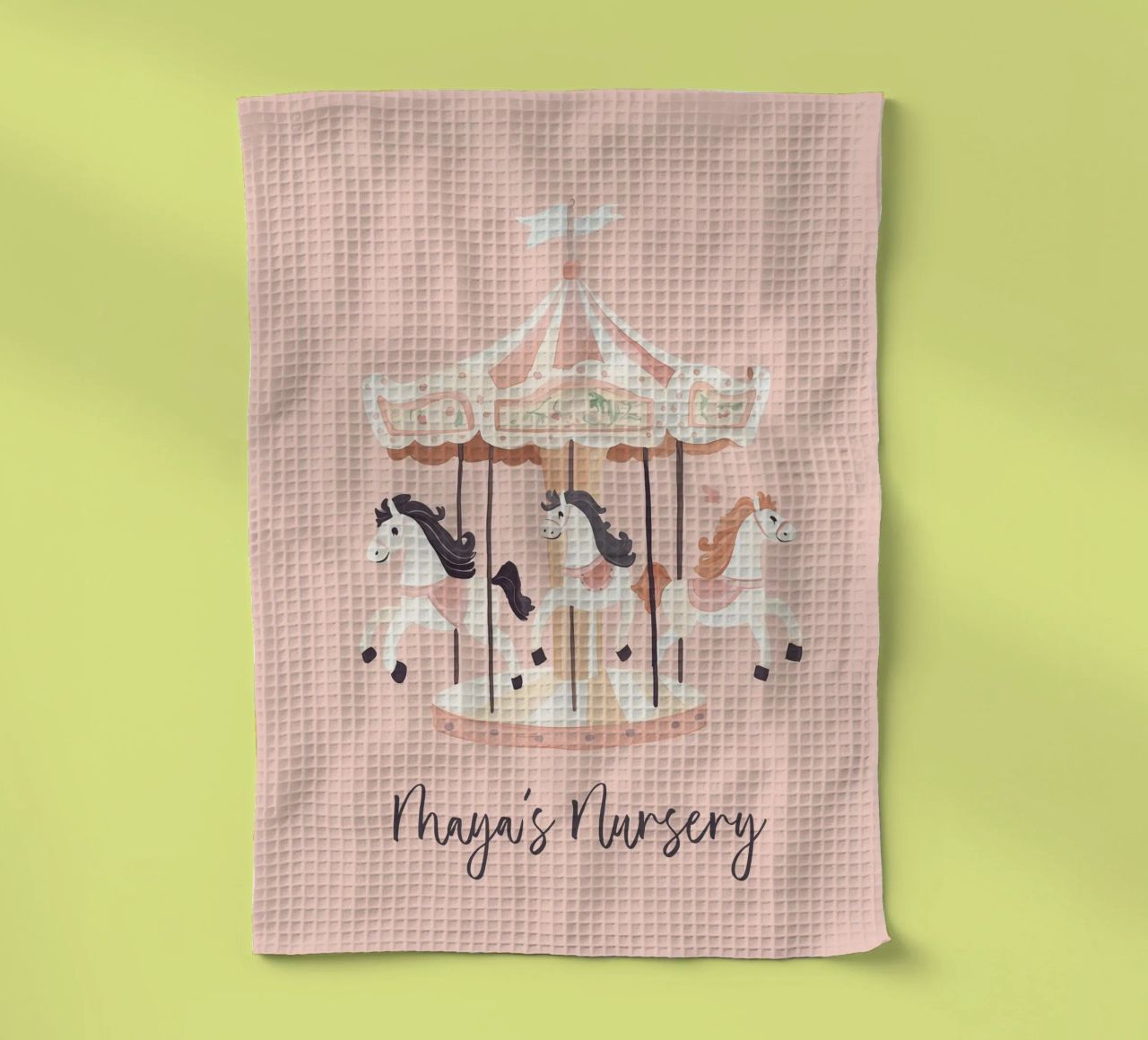 Personalized Gift, Custom Nursery Art, Custom Name Print tea towel by Little Lola