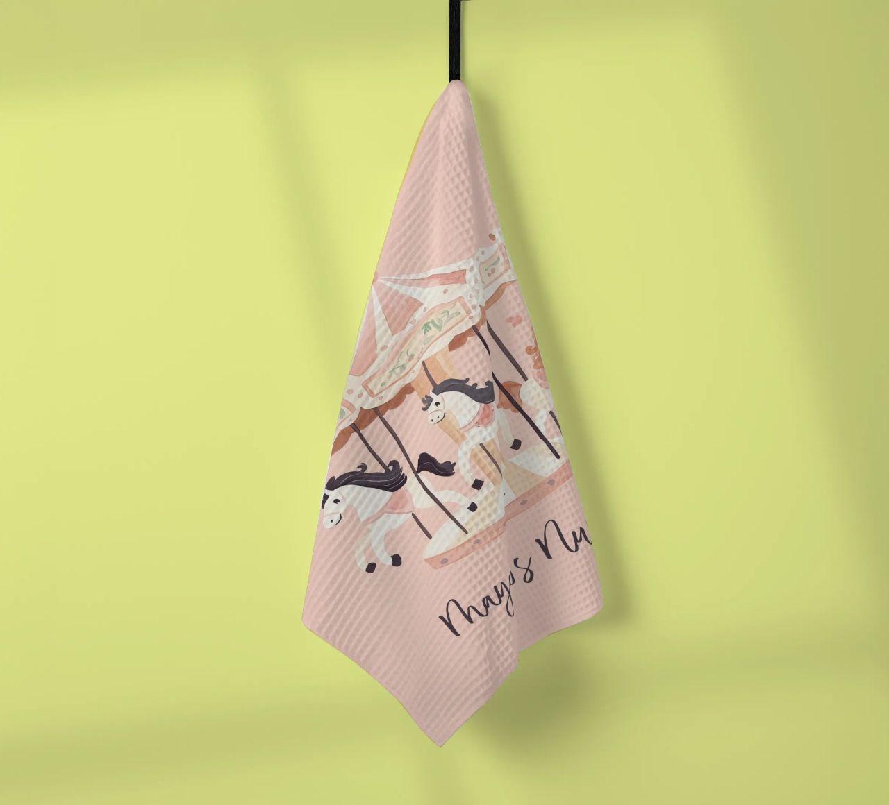Personalized Gift, Custom Nursery Art, Custom Name Print tea towel by Little Lola