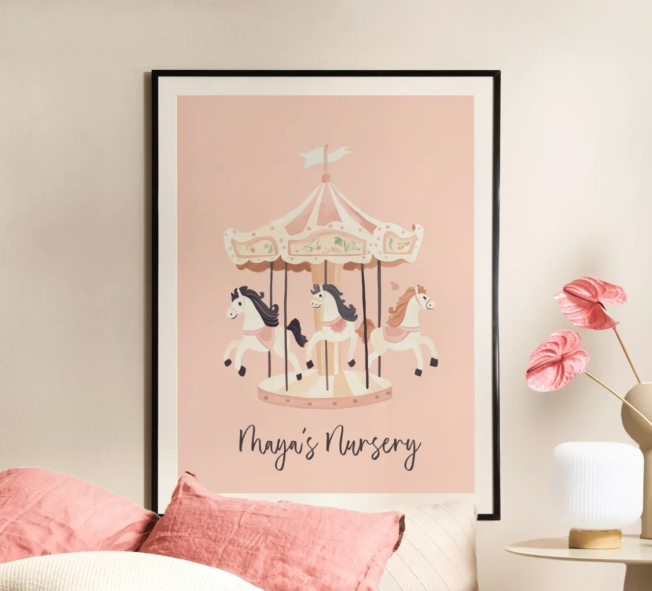 Cadeau personnalisé, art de la chambre d'enfant personnalisé, impression de nom personnalisé hahnemühle de Little Lola