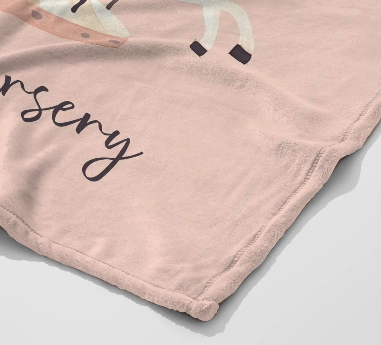 Personalized Gift, Custom Nursery Art, Custom Name Print fleece blanket by Little Lola