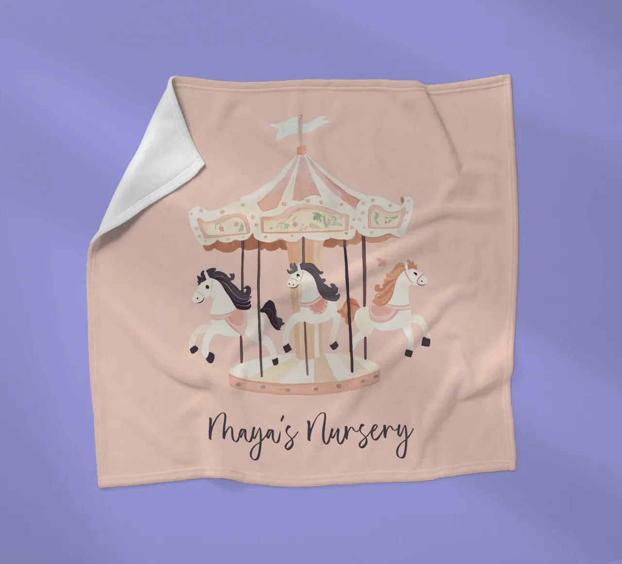 Personalisiertes Geschenk, Custom Nursery Art, Custom Name Print Fleecedecke von Little Lola