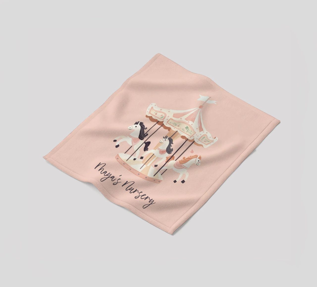 Personalized Gift, Custom Nursery Art, Custom Name Print fleece blanket by Little Lola