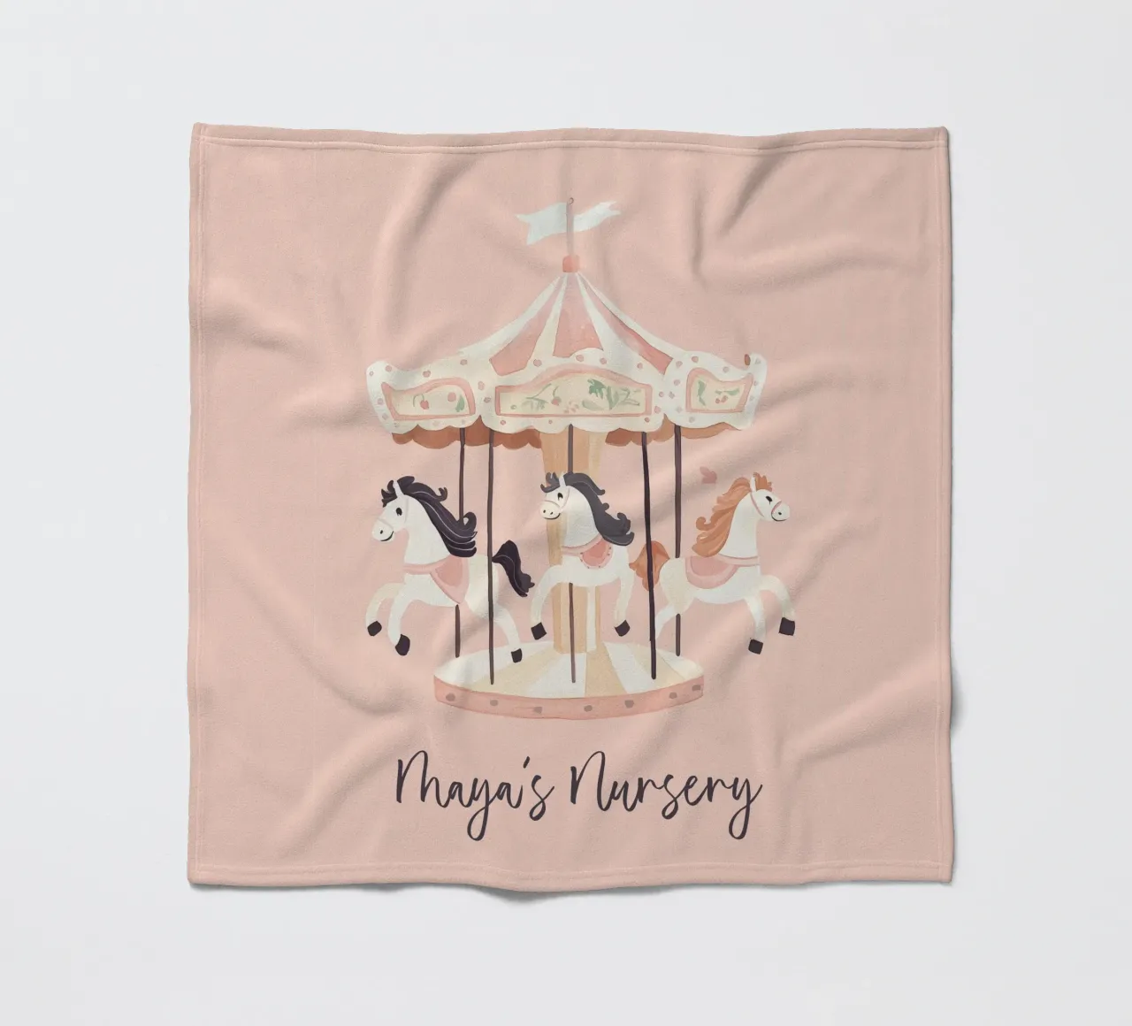 Personalisiertes Geschenk, Custom Nursery Art, Custom Name Print Fleecedecke von Little Lola