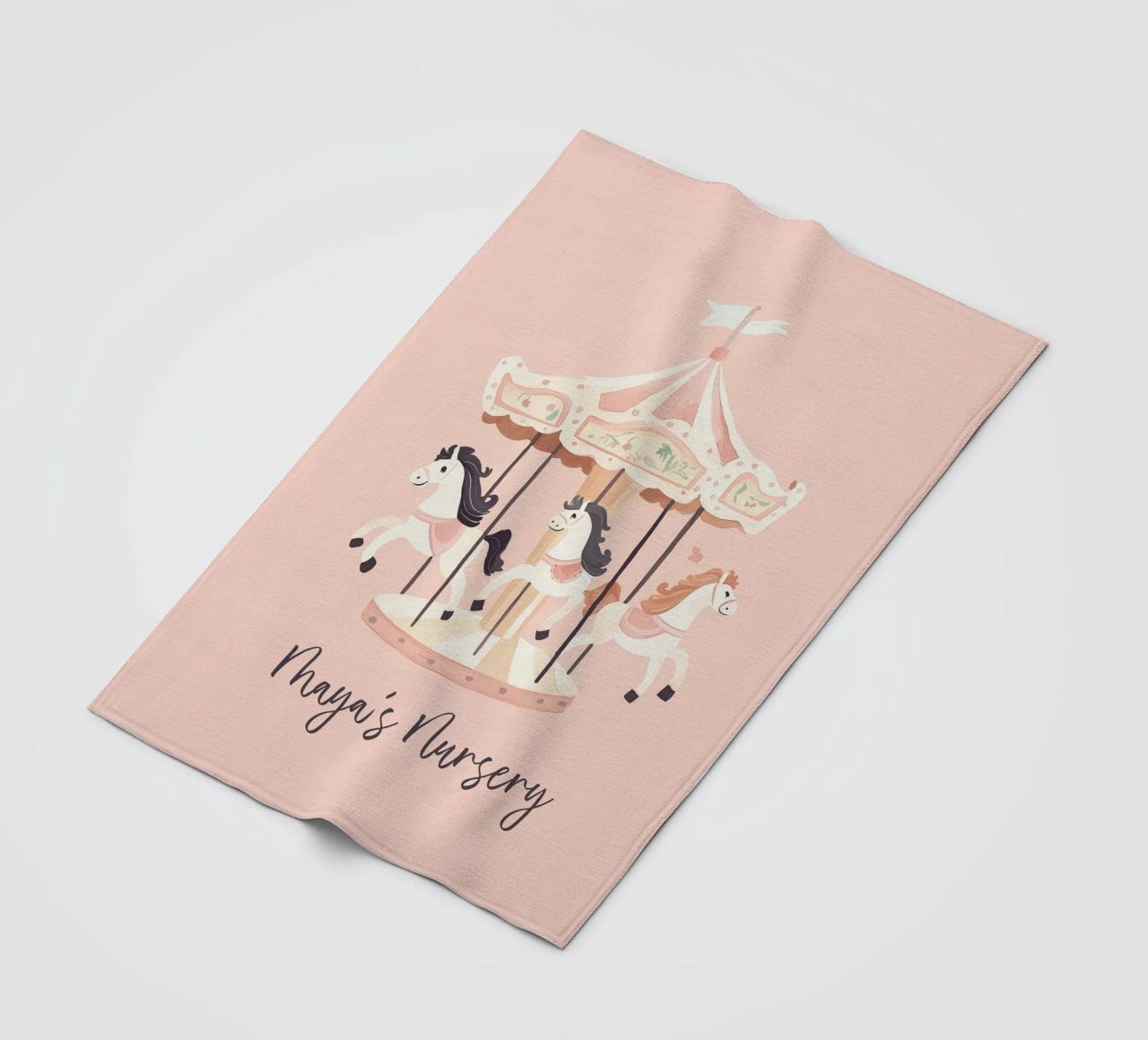 Personalized Gift, Custom Nursery Art, Custom Name Print fleece blanket by Little Lola