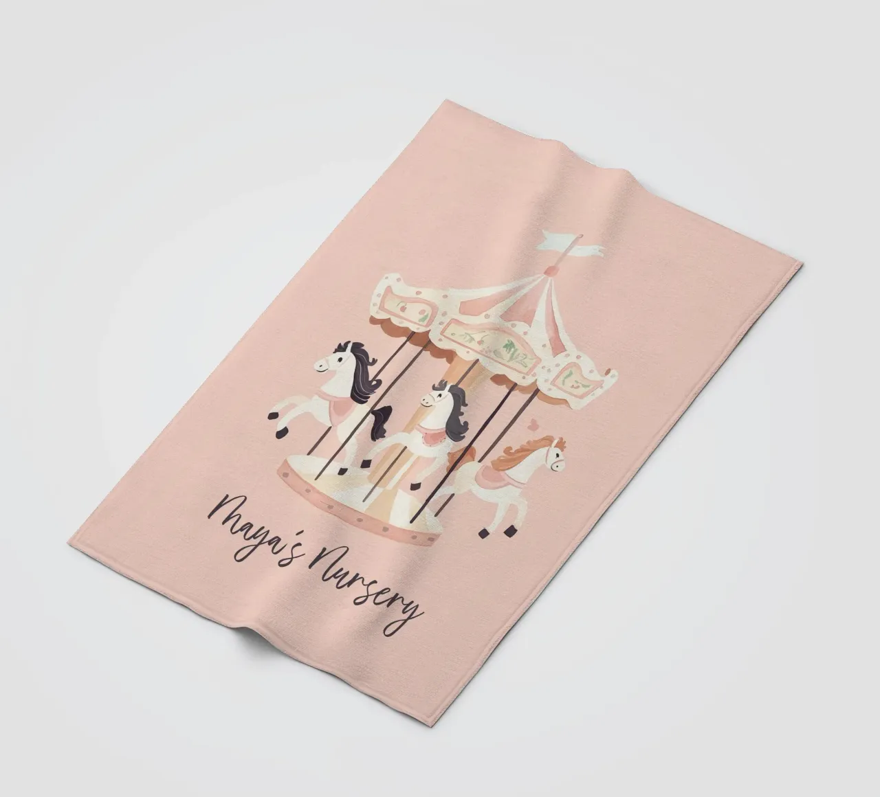 Personalisiertes Geschenk, Custom Nursery Art, Custom Name Print Fleecedecke von Little Lola