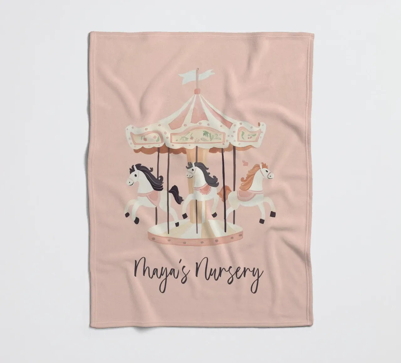 Personalisiertes Geschenk, Custom Nursery Art, Custom Name Print Fleecedecke von Little Lola