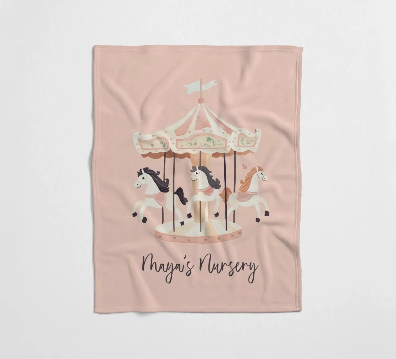 Personalisiertes Geschenk, Custom Nursery Art, Custom Name Print Fleecedecke von Little Lola