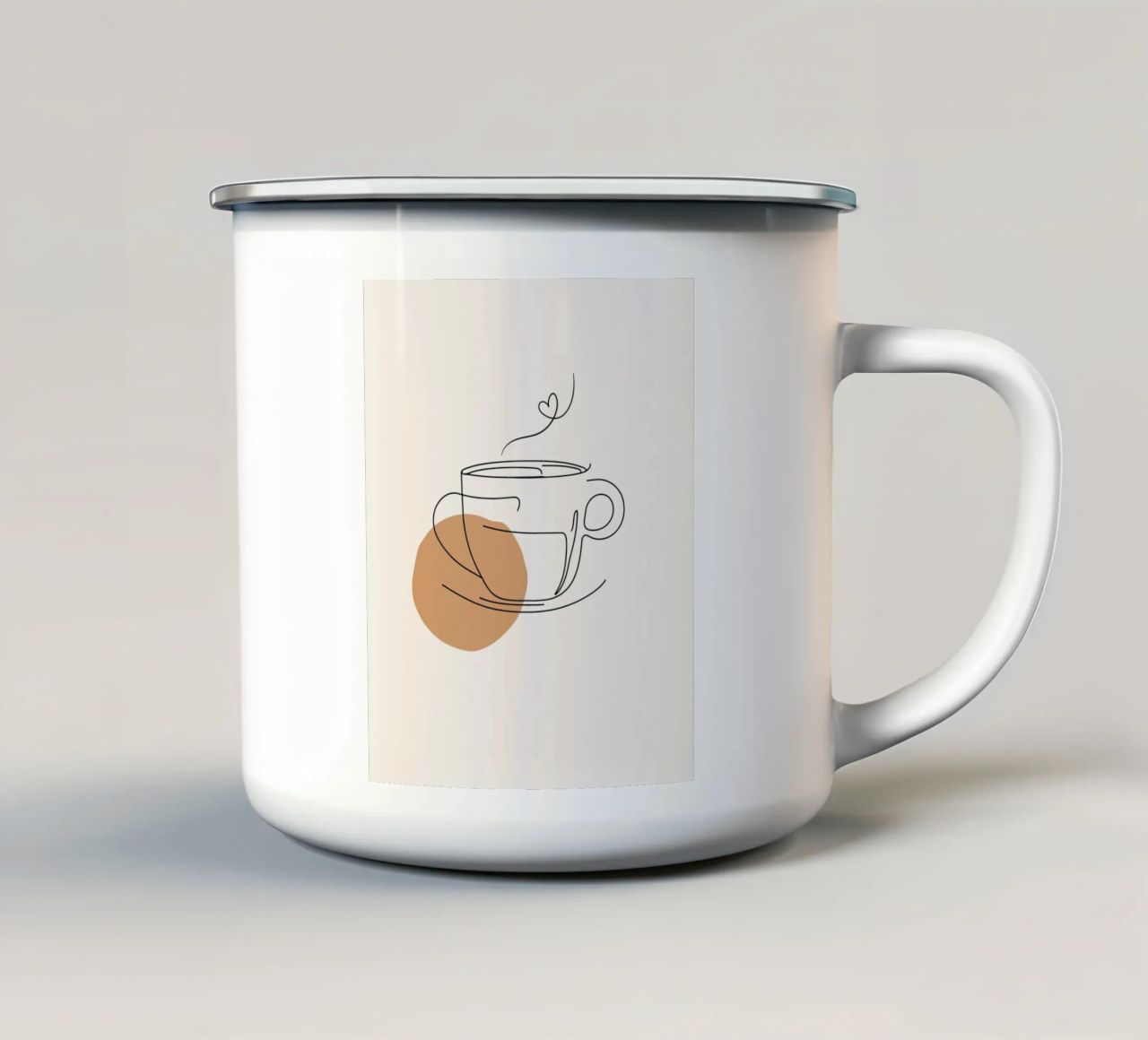 Kaffeetasse enamel mug by designsbysophia