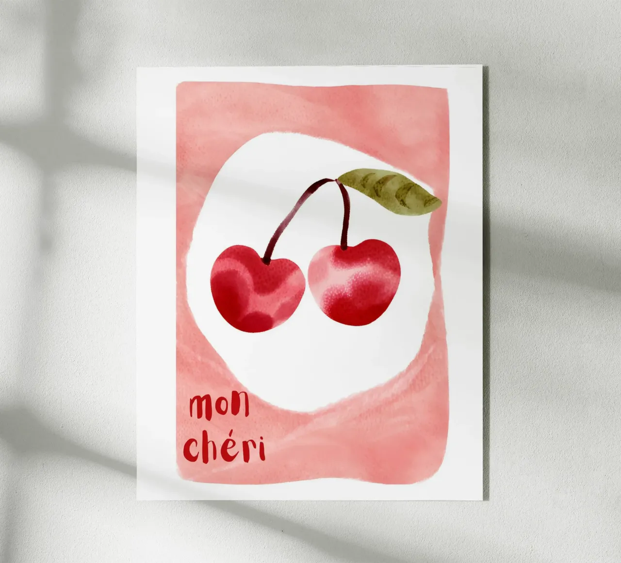 Mon chéri acrylic glass by designsbysophia