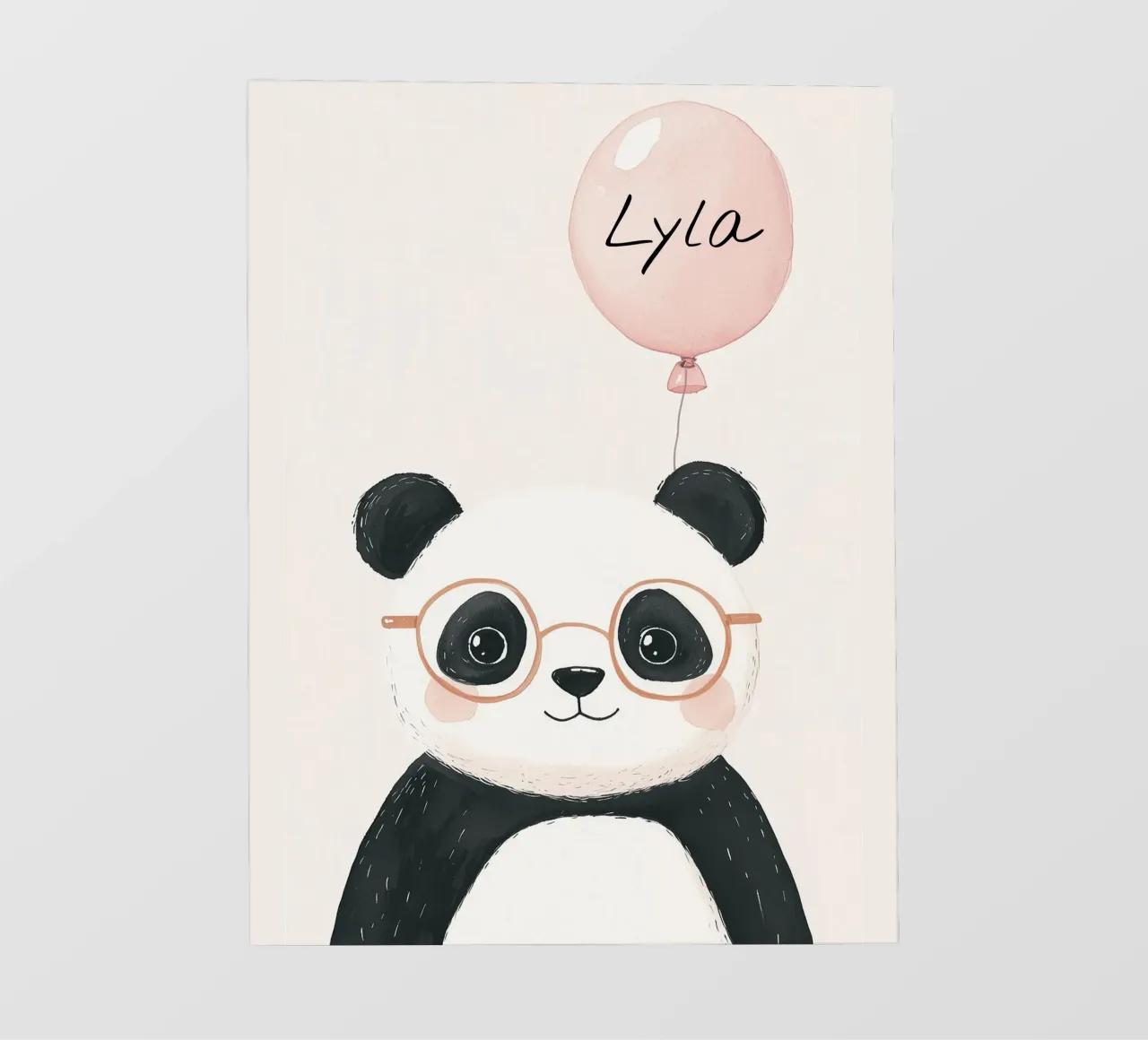 Custom Name Print, Personalized Print for Nursery backlit film by Little Lola