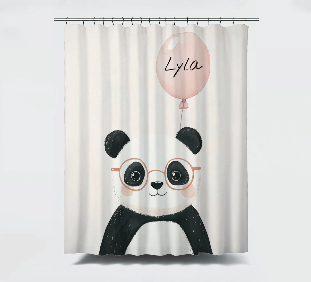 Custom Name Print, Personalized Print for Nursery shower curtain by Little Lola