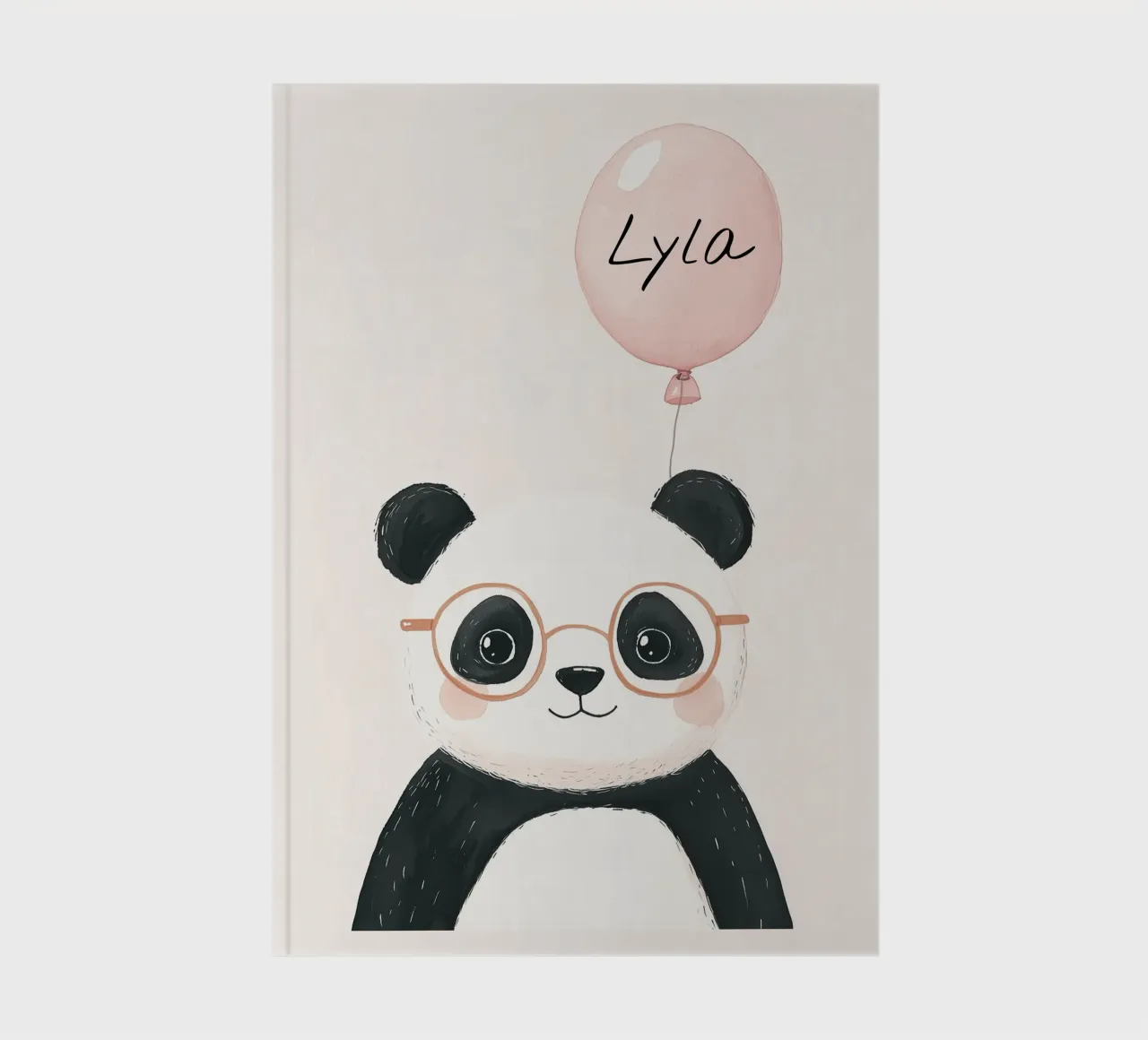 Custom Name Print, Personalized Print for Nursery notebook by Little Lola