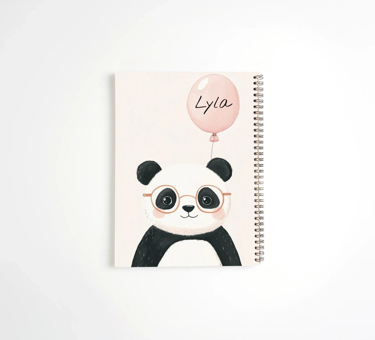 Custom Name Print, Personalized Print for Nursery spiral notebook by Little Lola