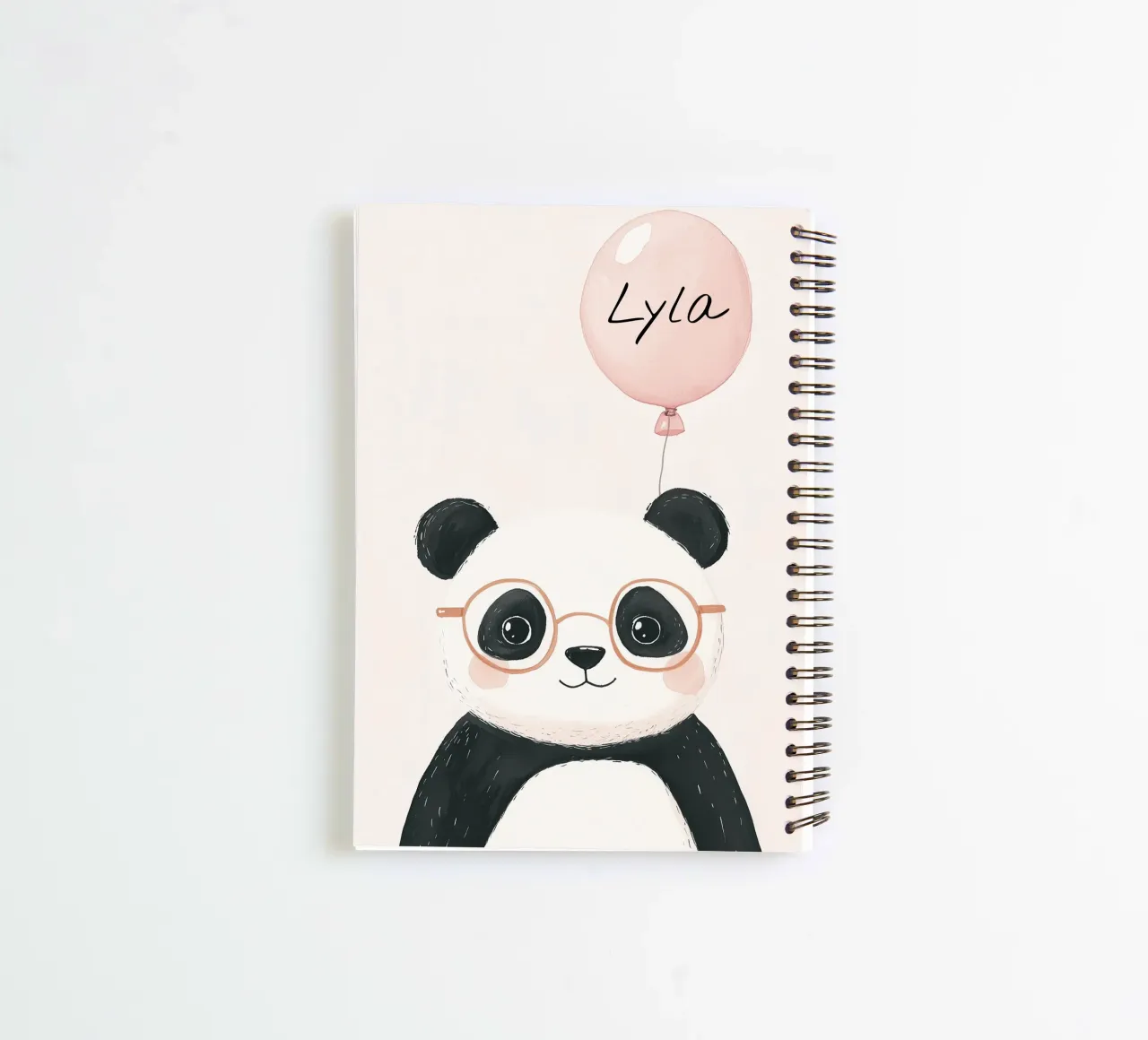Custom Name Print, Personalized Print for Nursery spiral notebook by Little Lola