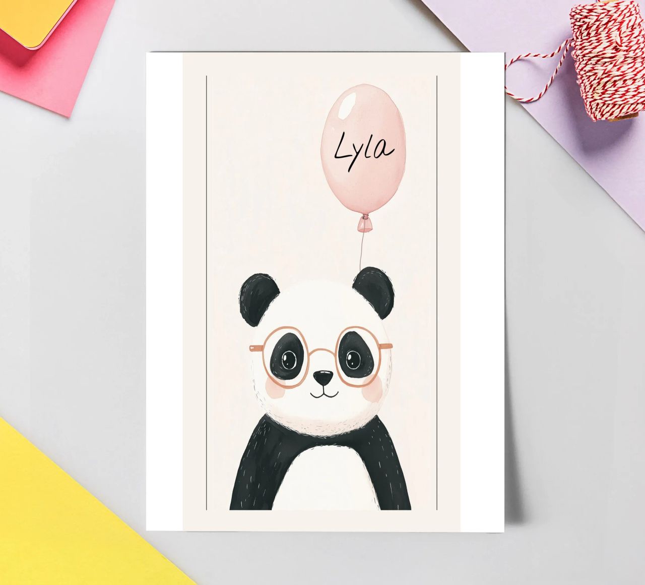 Custom Name Print, Personalized Print for Nursery sticker sheet by Little Lola