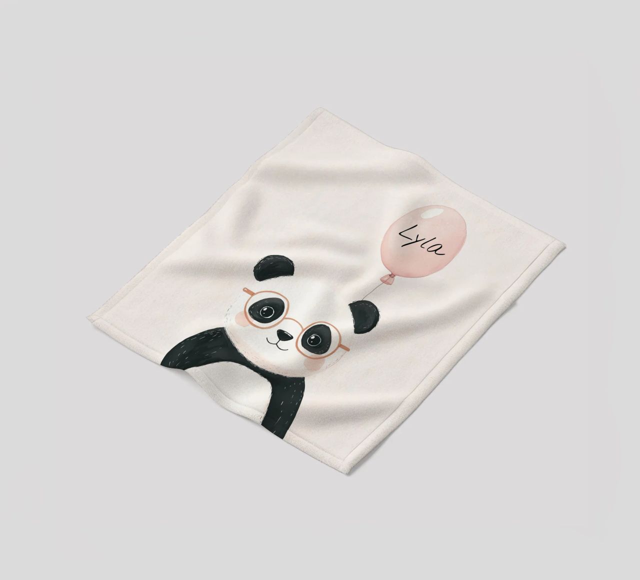 Custom Name Print, Personalized Print for Nursery fleece blanket by Little Lola