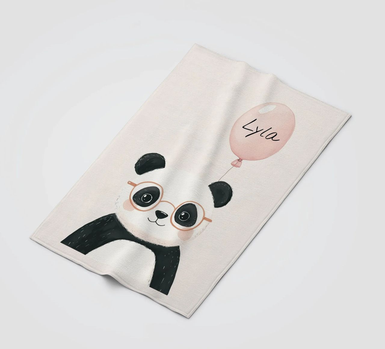 Custom Name Print, Personalized Print for Nursery fleece blanket by Little Lola