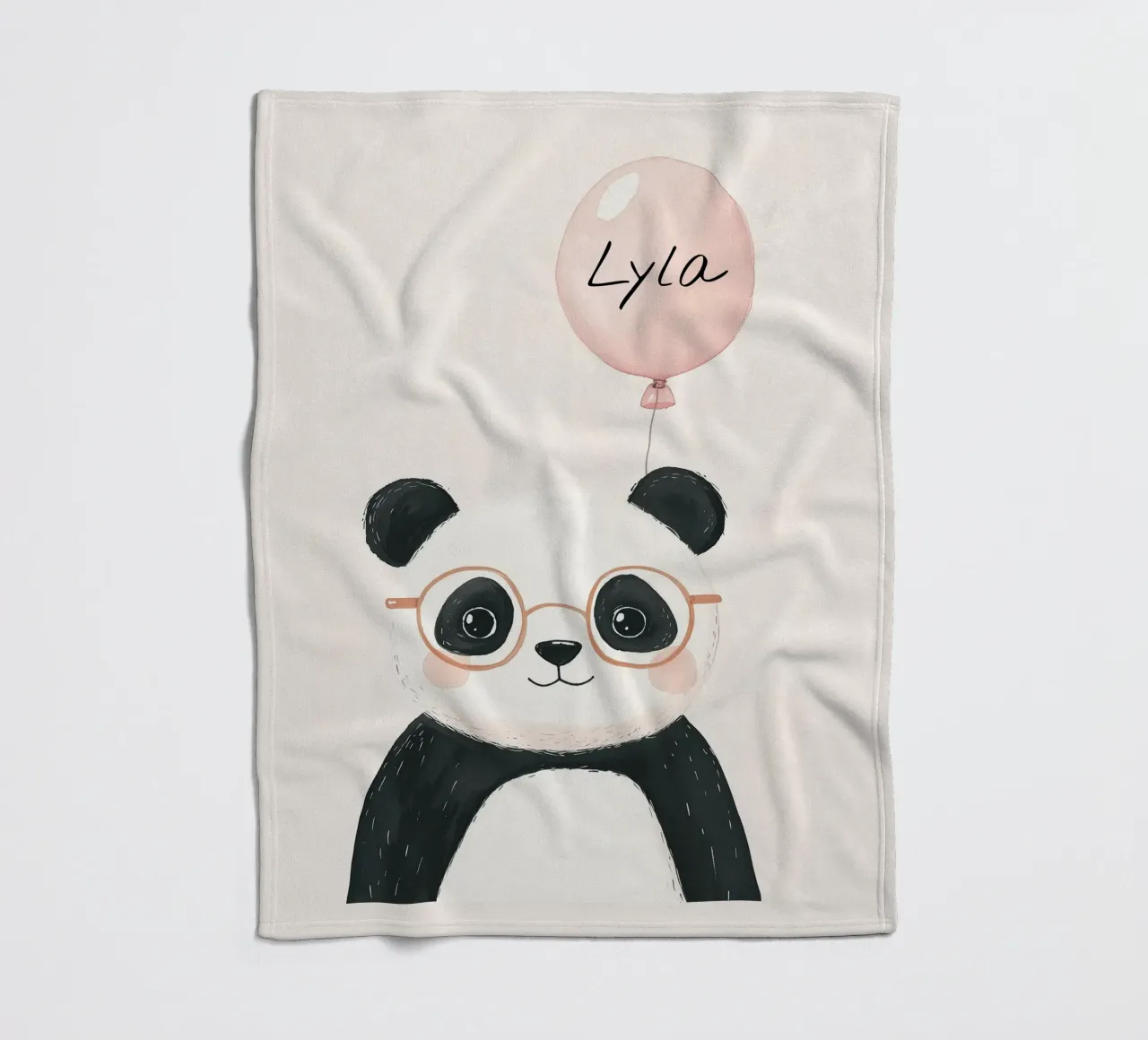 Impression de nom personnalisé, impression personnalisée pour la chambre d'enfant plaid polaire de Little Lola