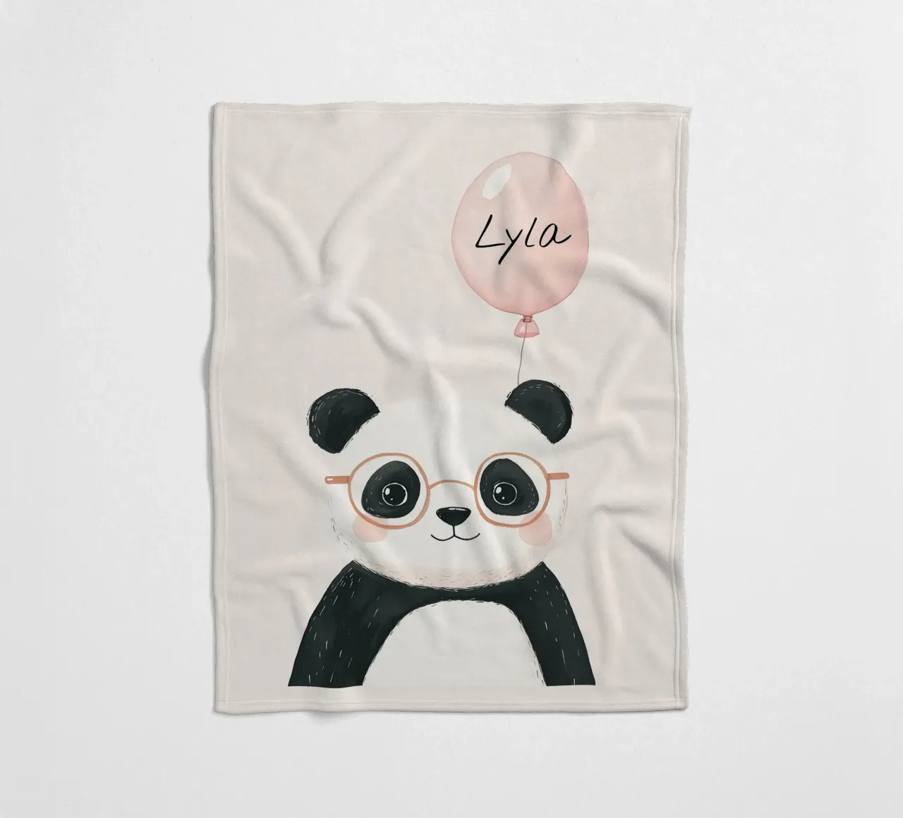Impression de nom personnalisé, impression personnalisée pour la chambre d'enfant plaid polaire de Little Lola
