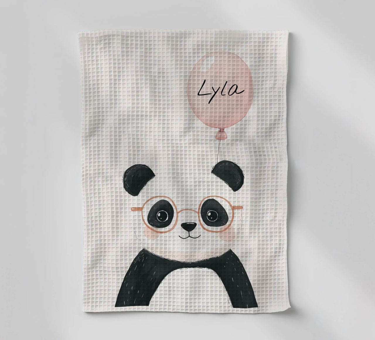 Custom Name Print, Personalized Print for Nursery tea towel by Little Lola