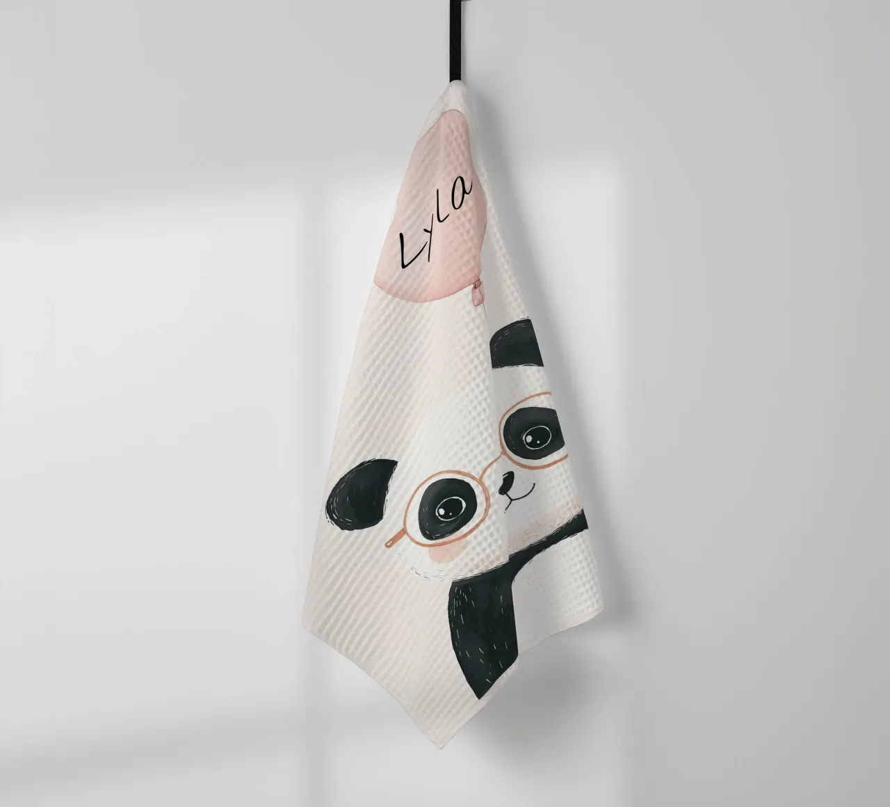 Custom Name Print, Personalized Print for Nursery tea towel by Little Lola