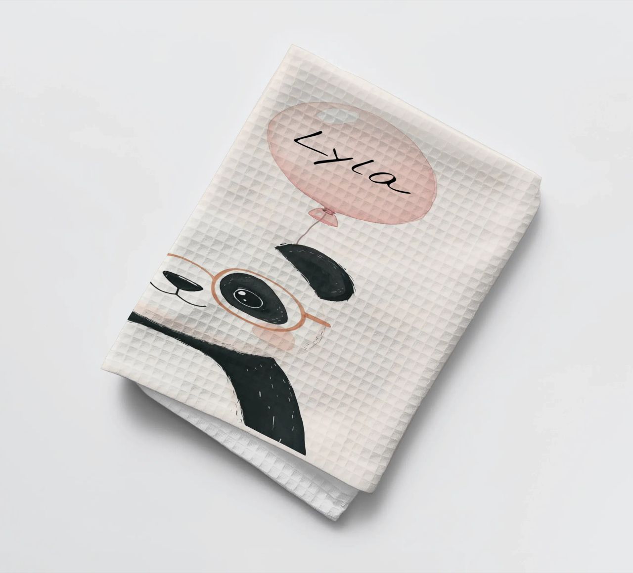 Custom Name Print, Personalized Print for Nursery tea towel by Little Lola