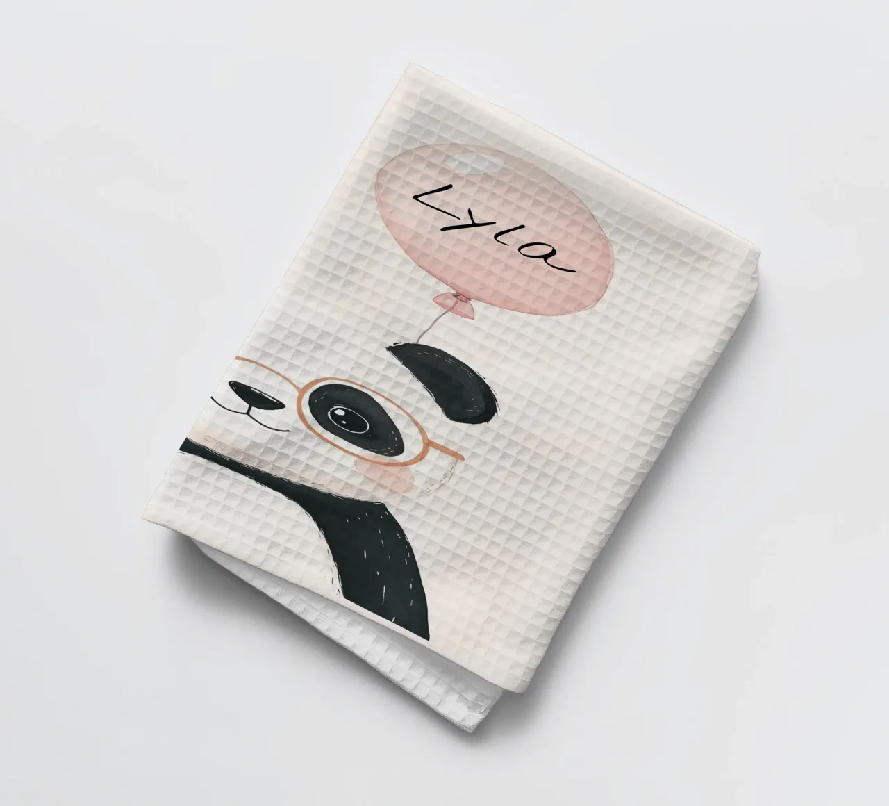 Custom Name Print, Personalized Print for Nursery tea towel by Little Lola
