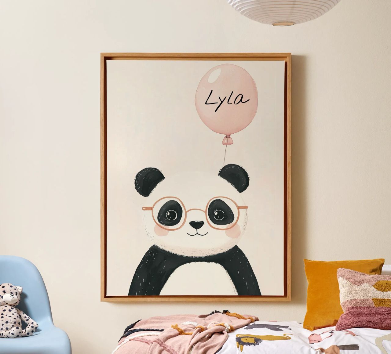 Custom Name Print, Personalized Print for Nursery canvas by Little Lola