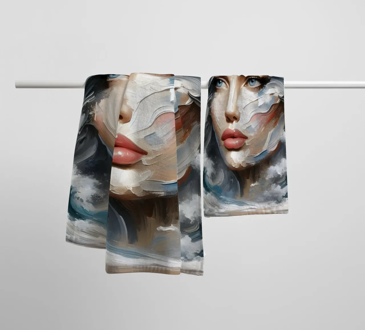 Tempesta in mare asciugamano da bagno da ARTOMATIC