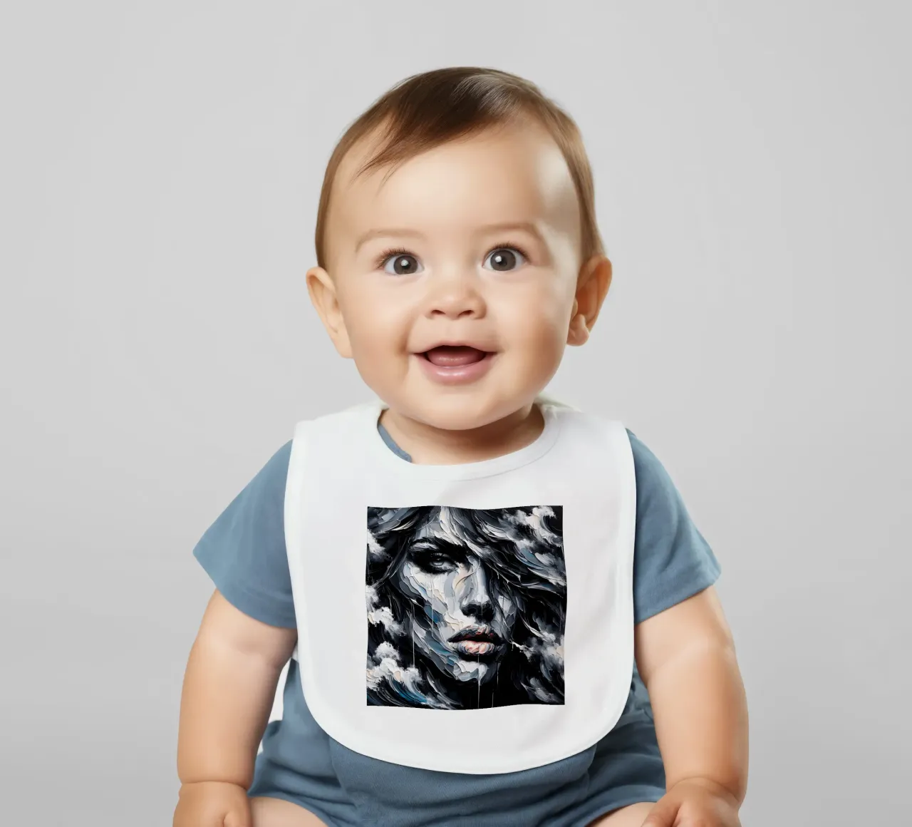 DARK WAVES baby slabbetje van ARTOMATIC