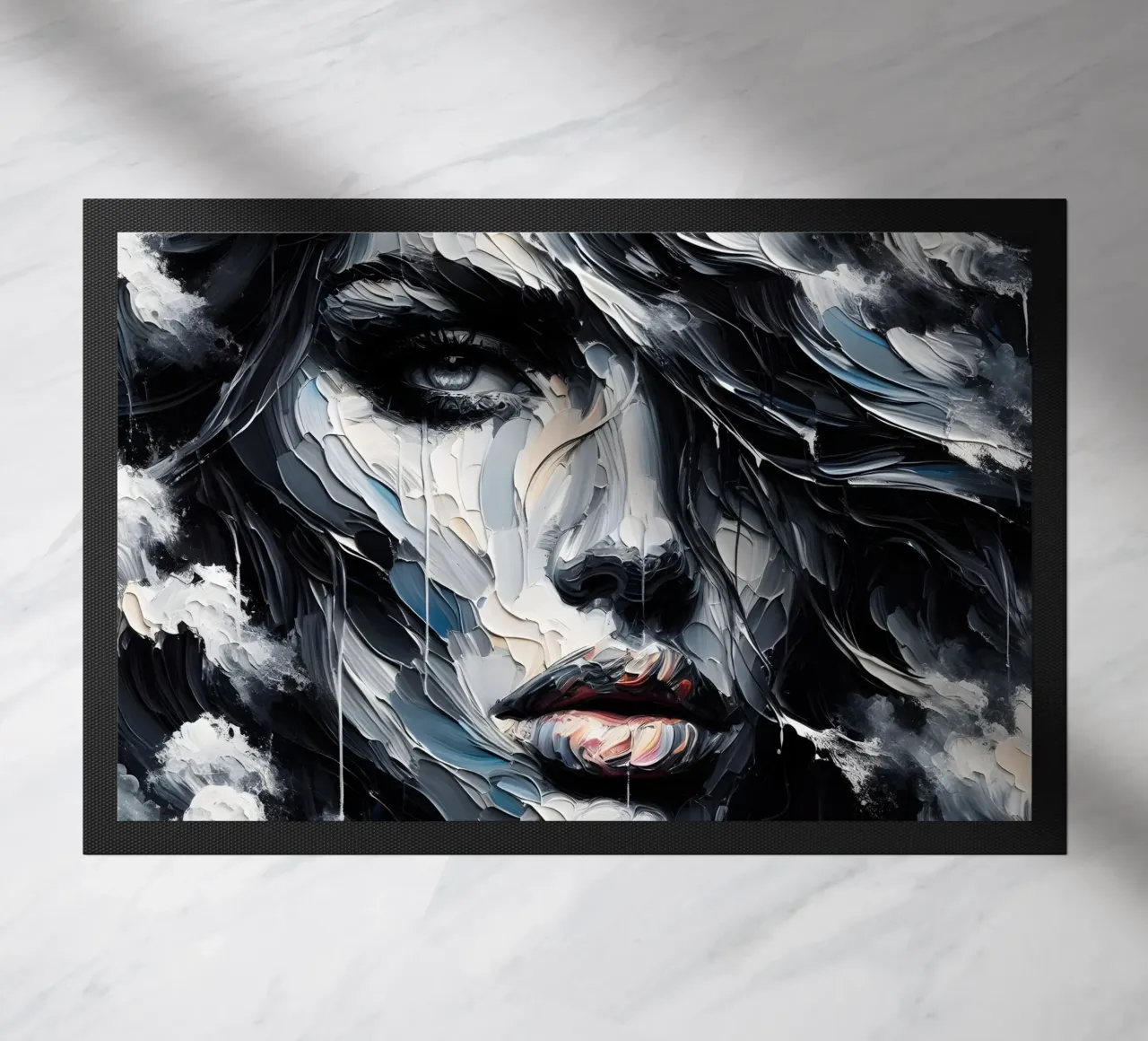 DARK WAVES doormat by ARTOMATIC