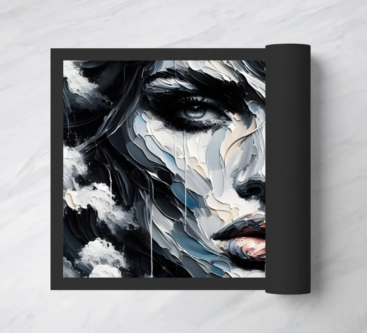 DARK WAVES doormat by ARTOMATIC