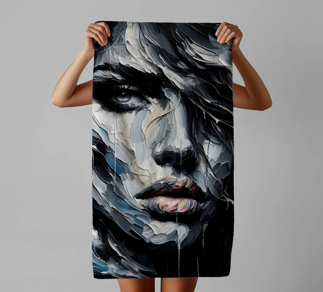DARK WAVES towel by ARTOMATIC