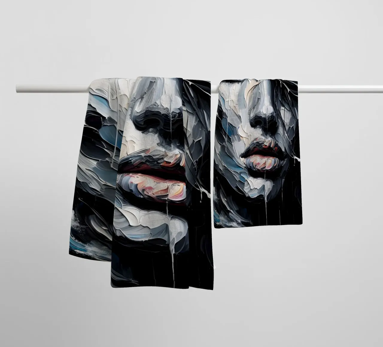 DARK WAVES towel by ARTOMATIC