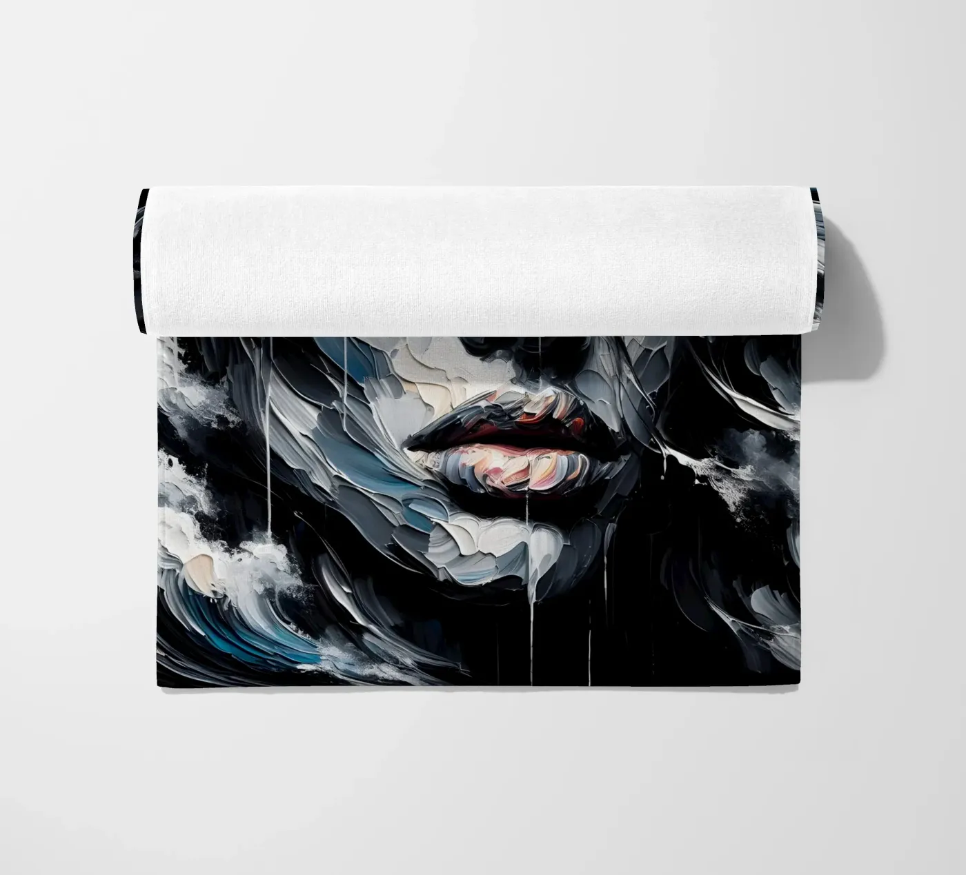 DARK WAVES Strandtuch von ARTOMATIC