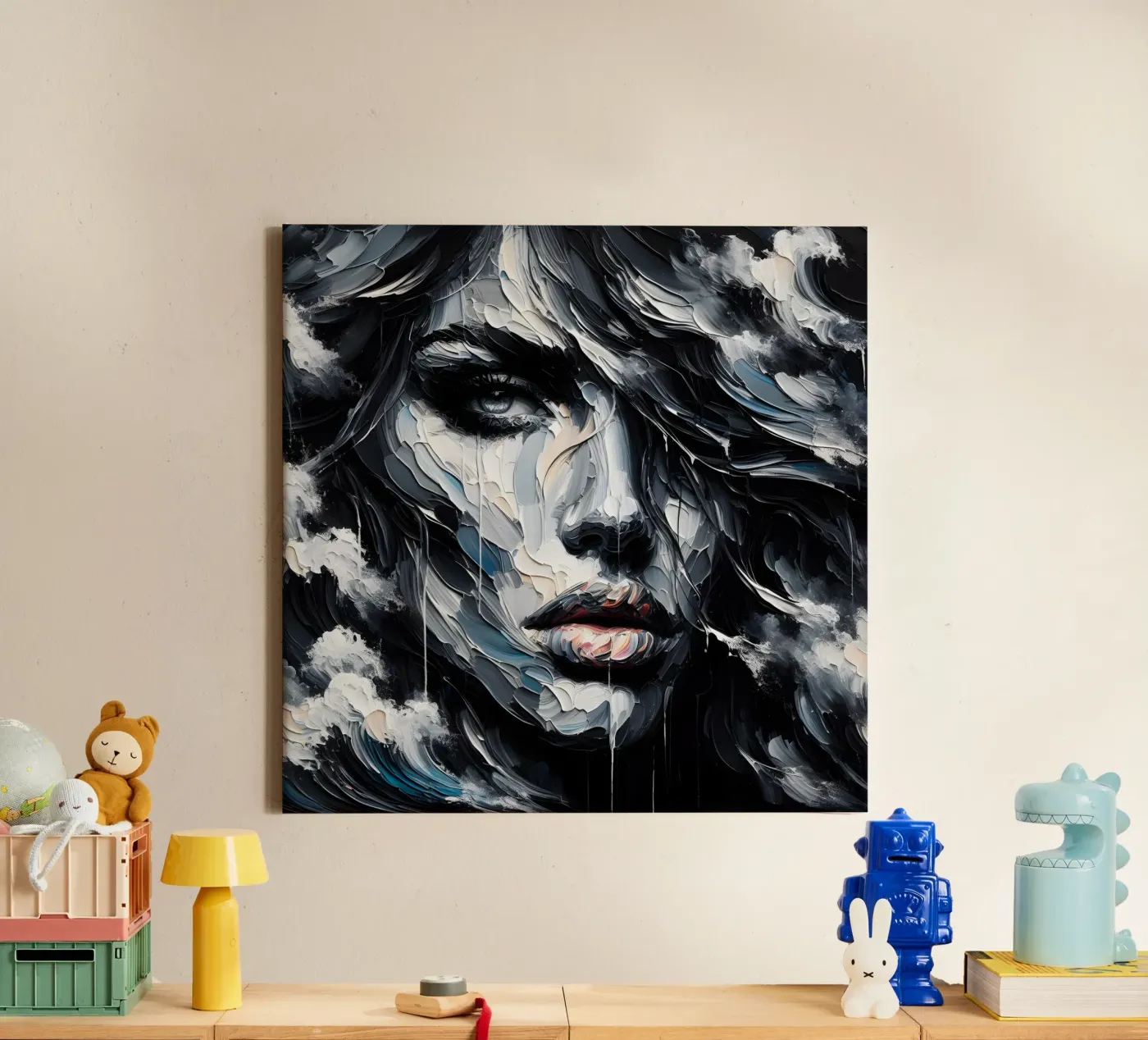 DARK WAVES canvas by ARTOMATIC