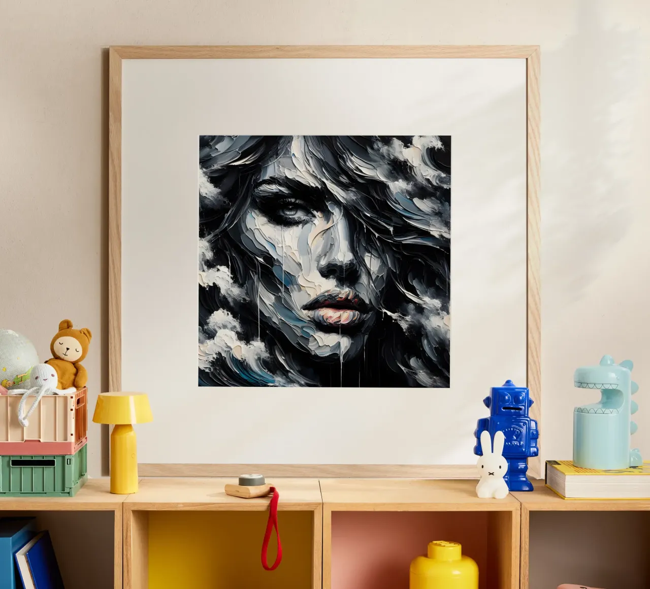 DUNKELWELLEN Poster von ARTOMATIC