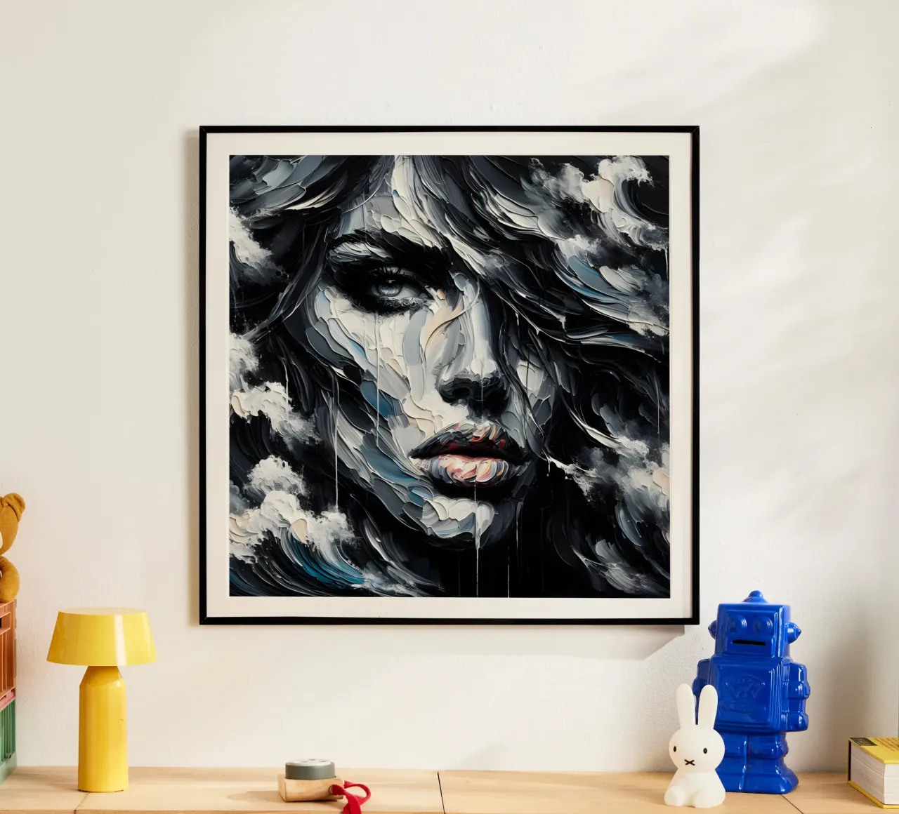 DUNKELWELLEN Poster von ARTOMATIC