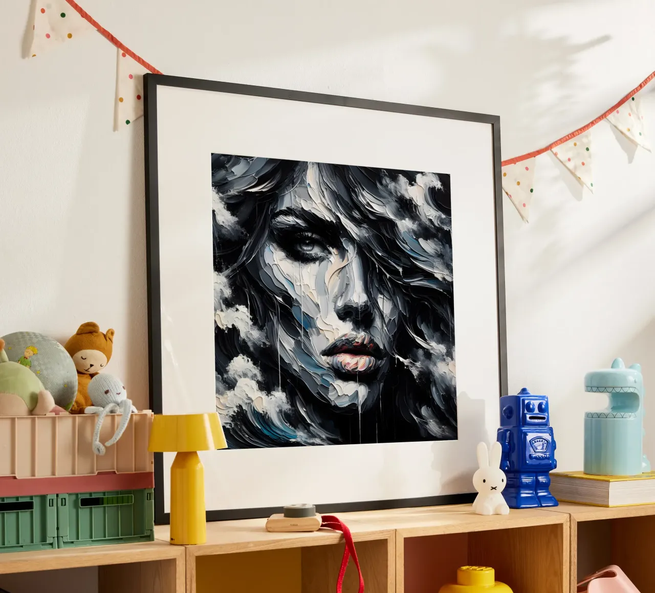 DUNKELWELLEN Poster von ARTOMATIC