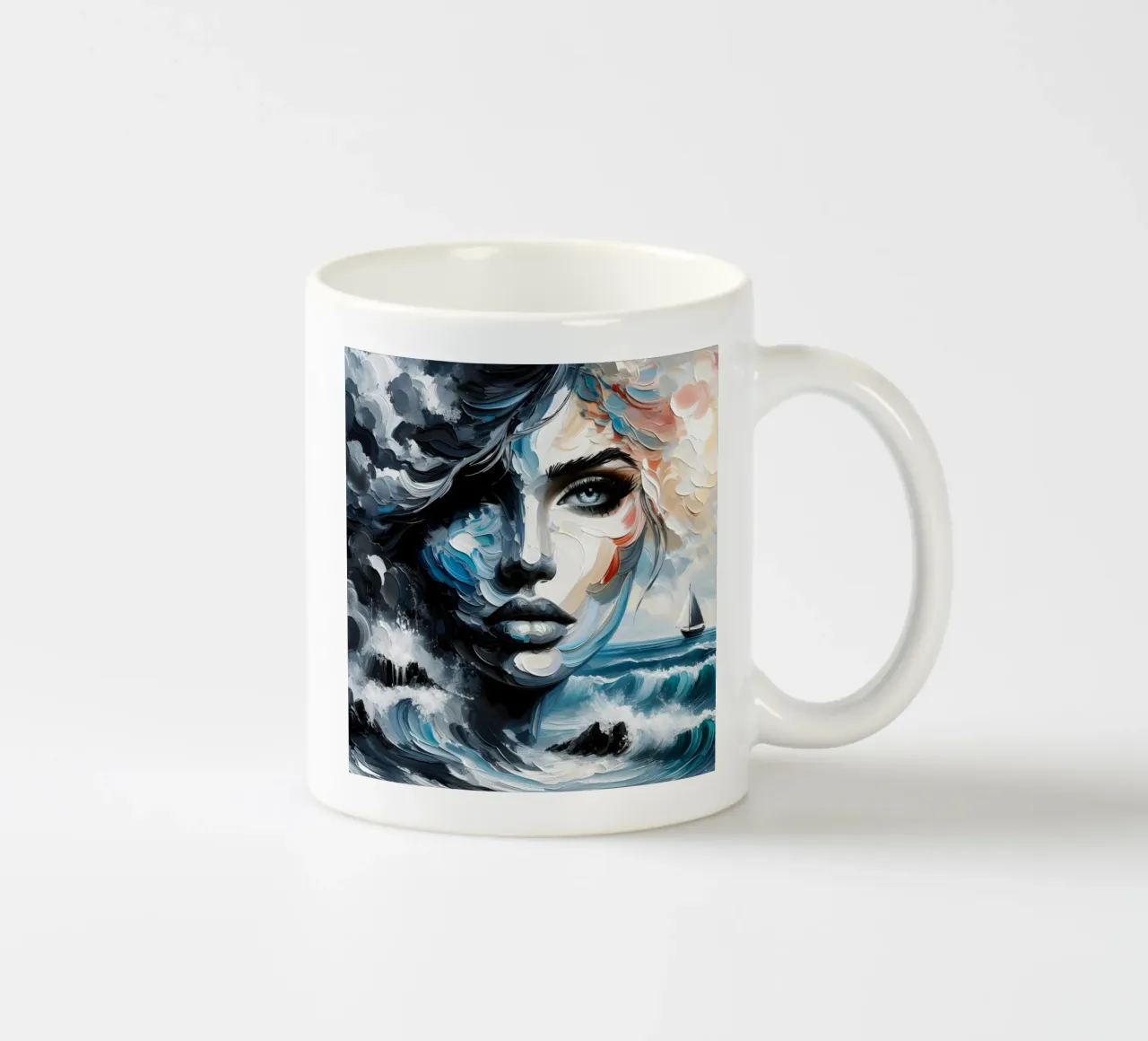 Wave Goodbye tazza in ceramica da ARTOMATIC