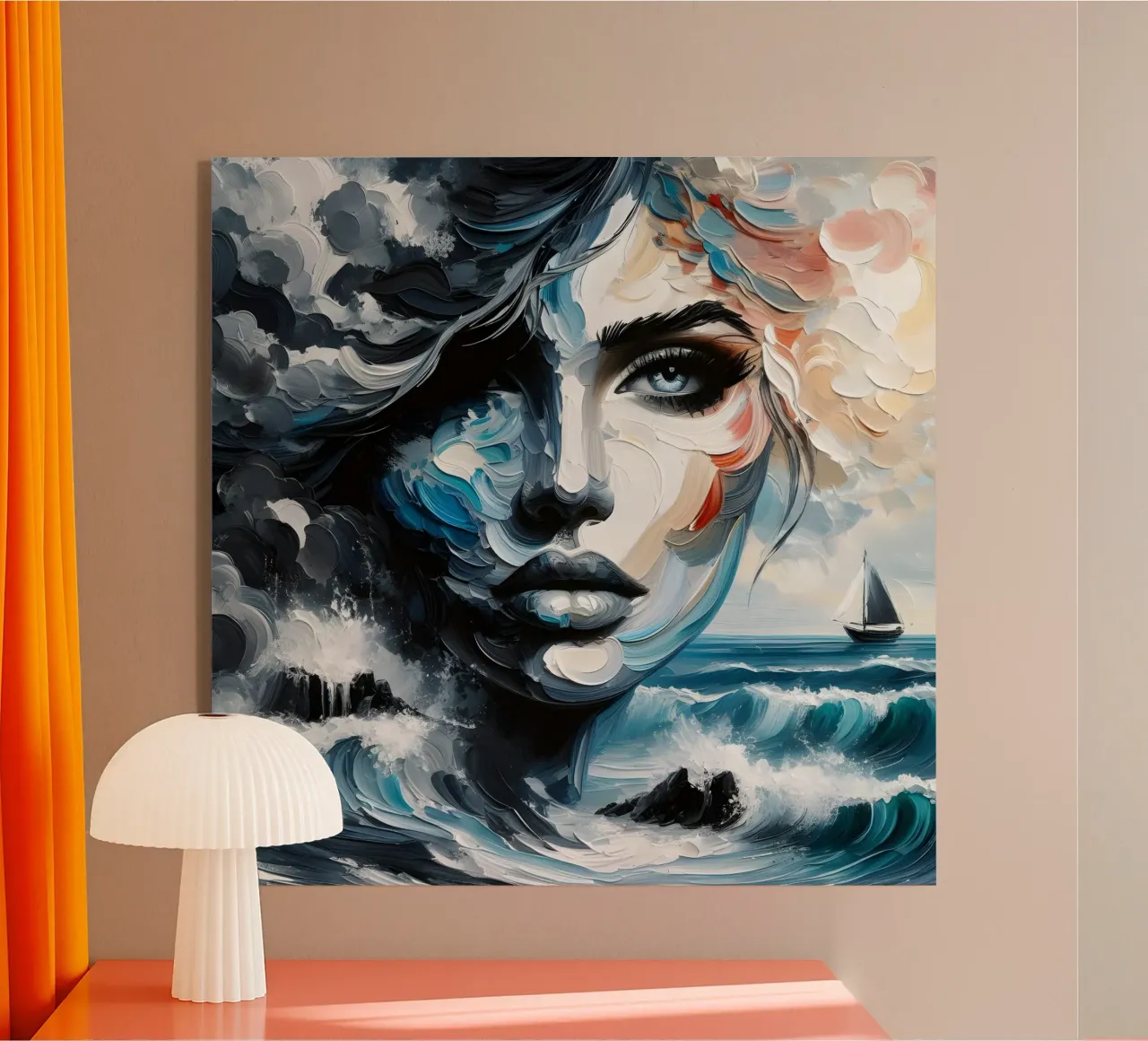 Afscheid zwaaien acryl van ARTOMATIC