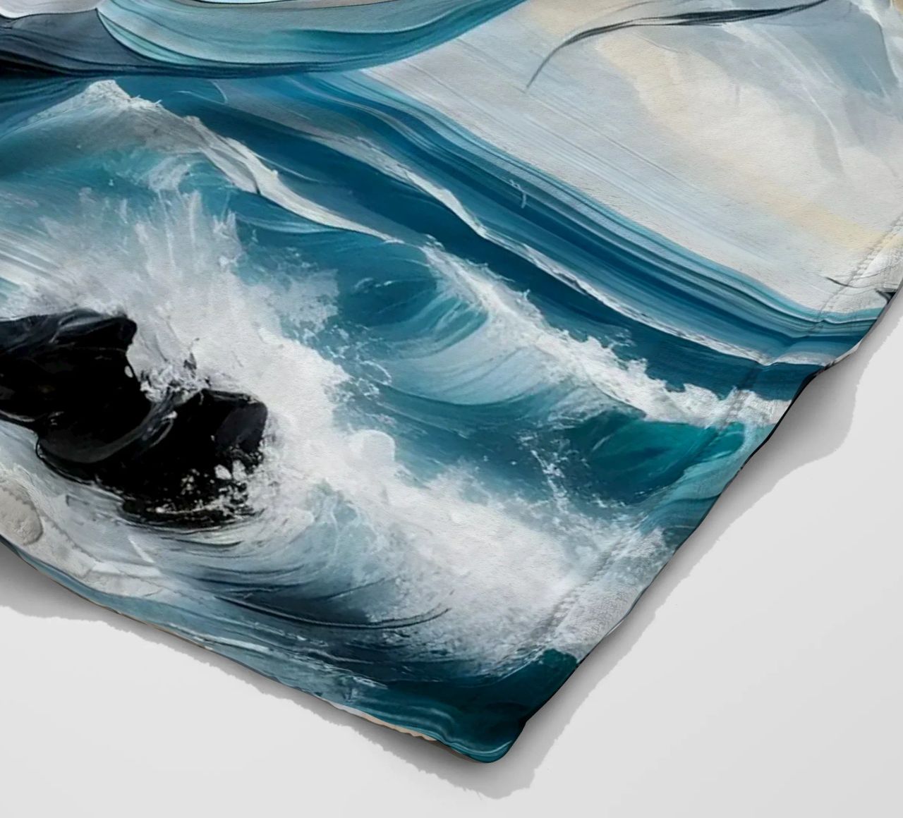 Wave Goodbye coperta in pile da ARTOMATIC