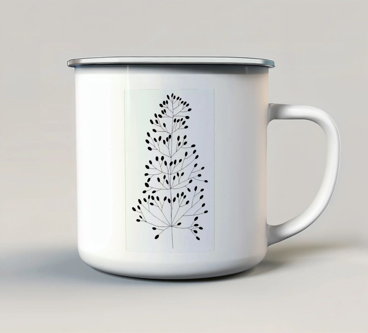 Felsenstraussgras tazza in smalto da Studio Karamelo