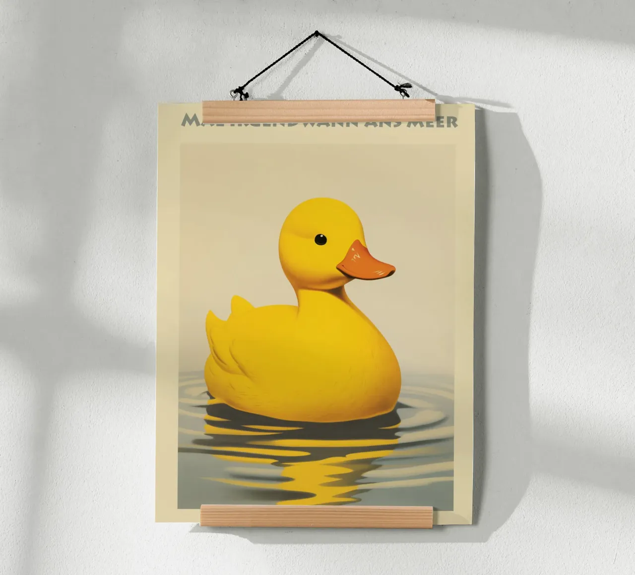 L'anatra gialla di plastica sogna il mare poster da Autofocus