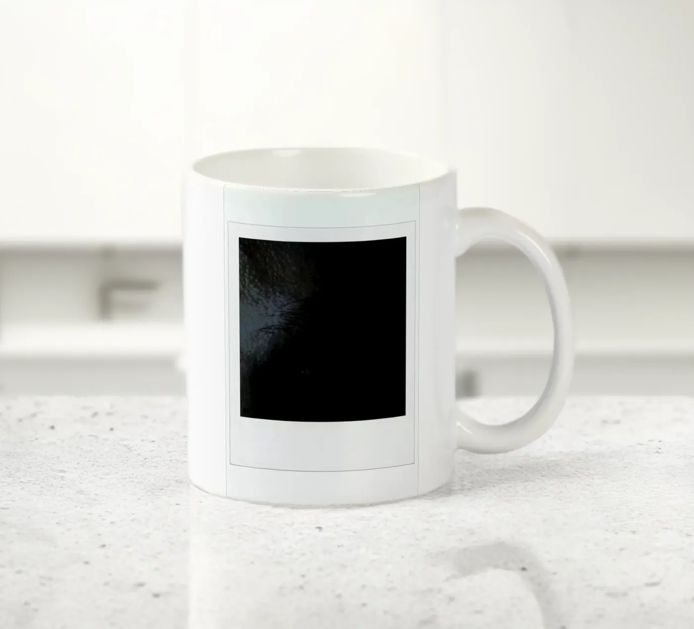 Eye dark ceramic mug by Lou Garoup