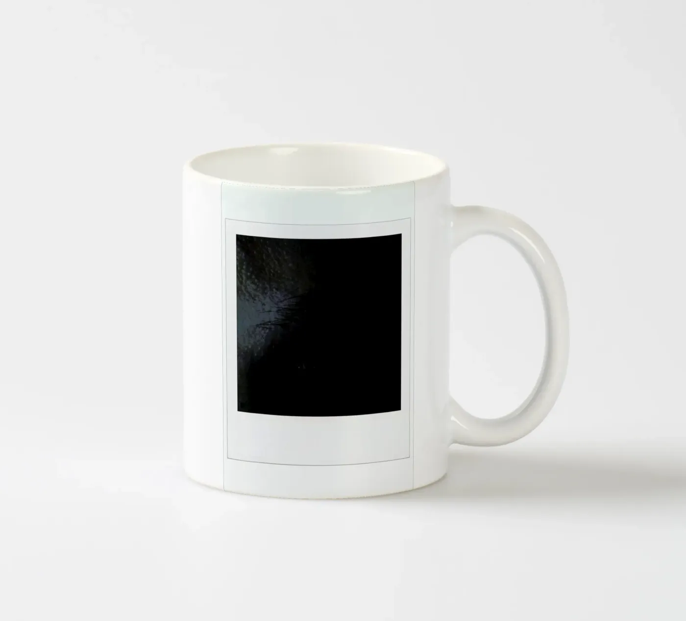 Eye dark ceramic mug by Lou Garoup