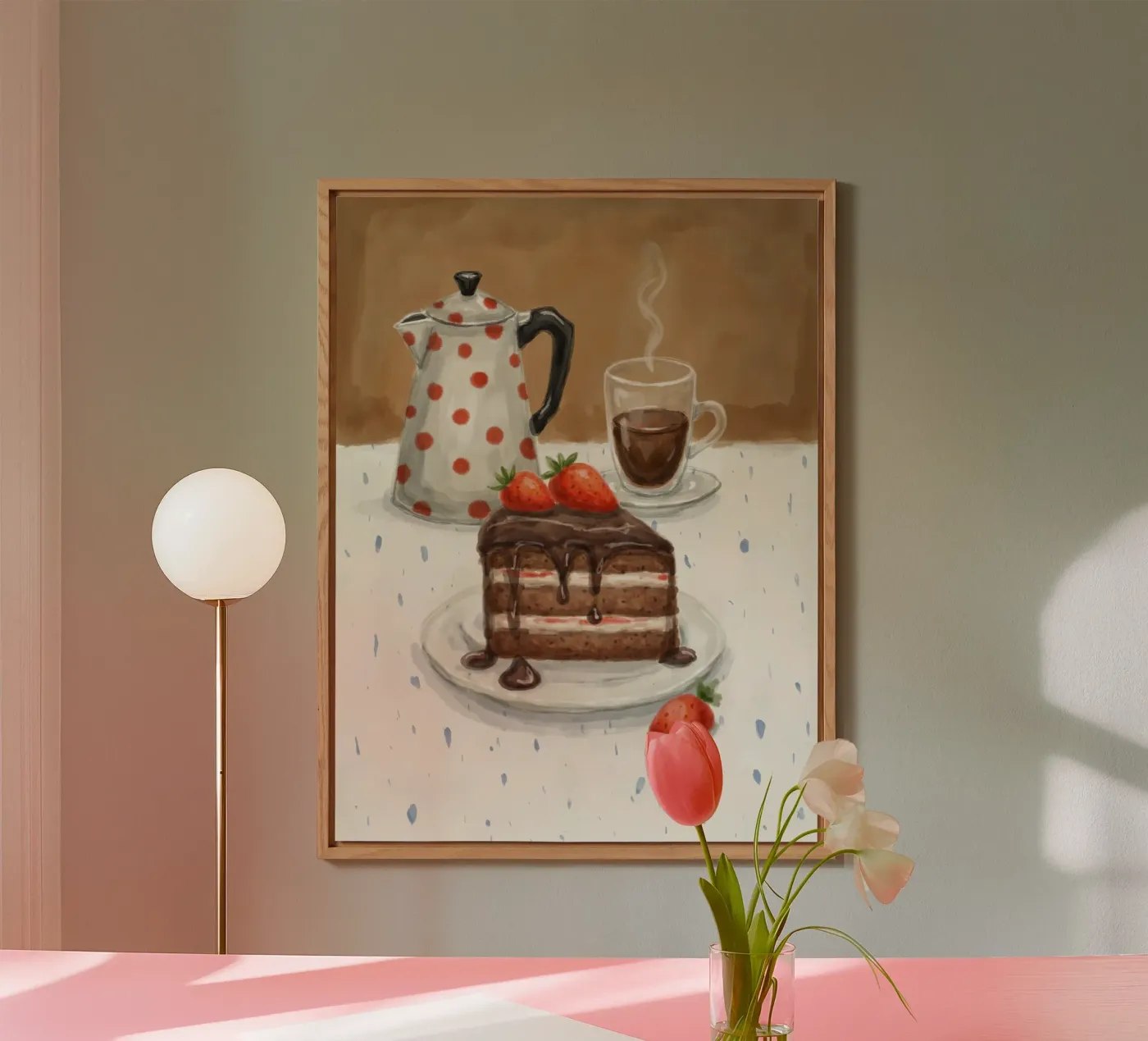 Dessert & Koffie aluminium-dibond van Indigo Rain