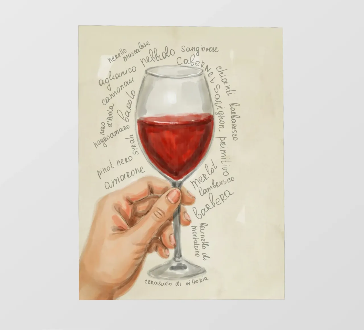 Red Wine pvc cover by Indigo Rain