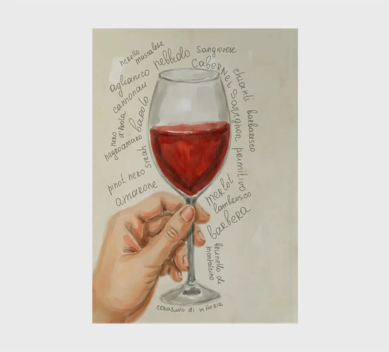 Red Wine notebook by Indigo Rain